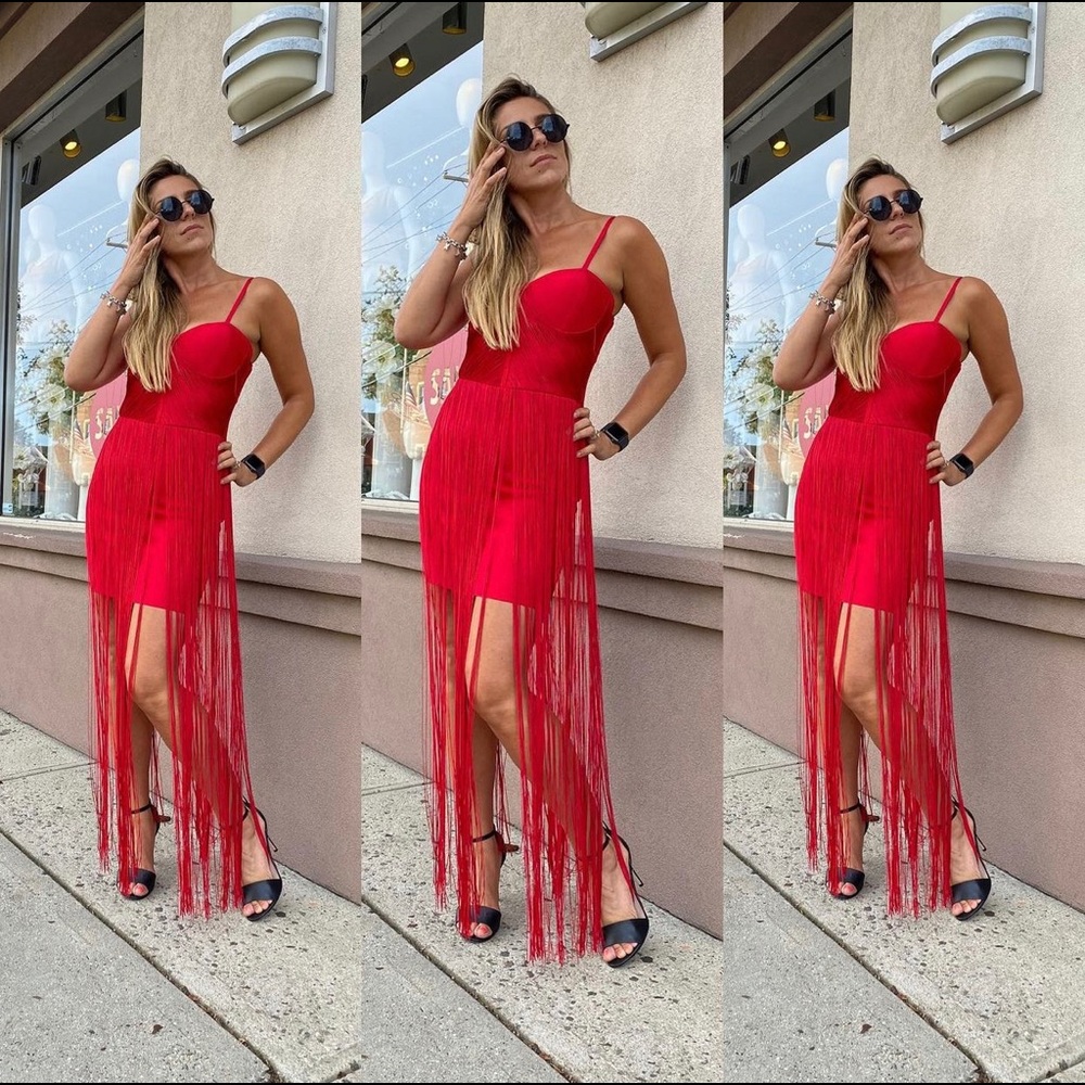 Red dress by Marciano